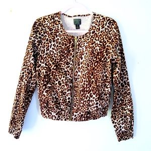 Leopard guess bomber jacket